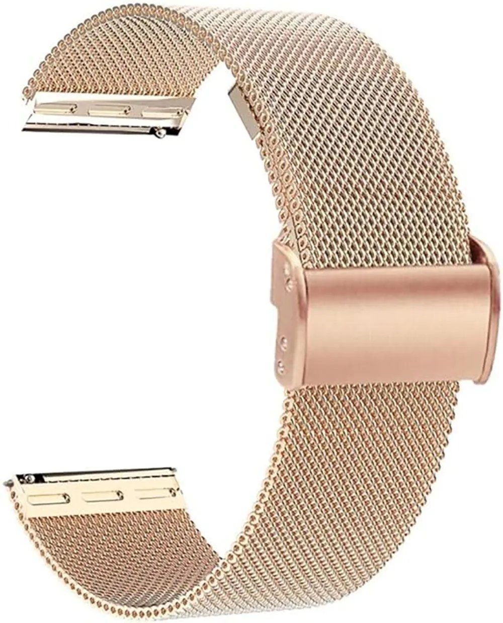 Cinturino per orologio in acciaio inossidabile a maglie, 22 mm, con chiusura magnetica, stile milanese, cinturino di ricambio per orologi da uomo e da donna, cinturino per smartwatch.
