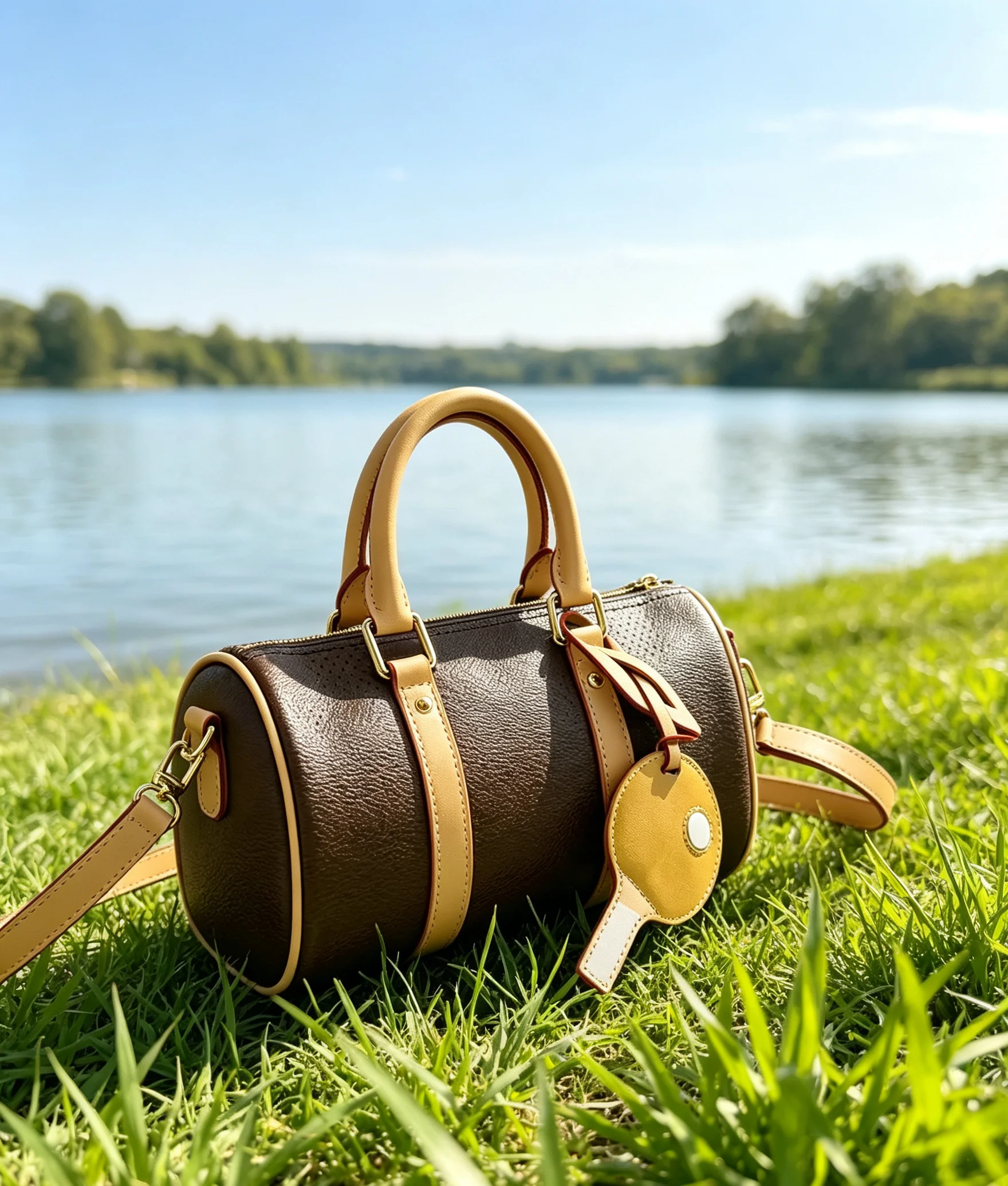 2026 Size: 25 or 45 cm no box New Model Versatile and Fashionable PU Leather Bag - Durable,High-Quality and Affordable