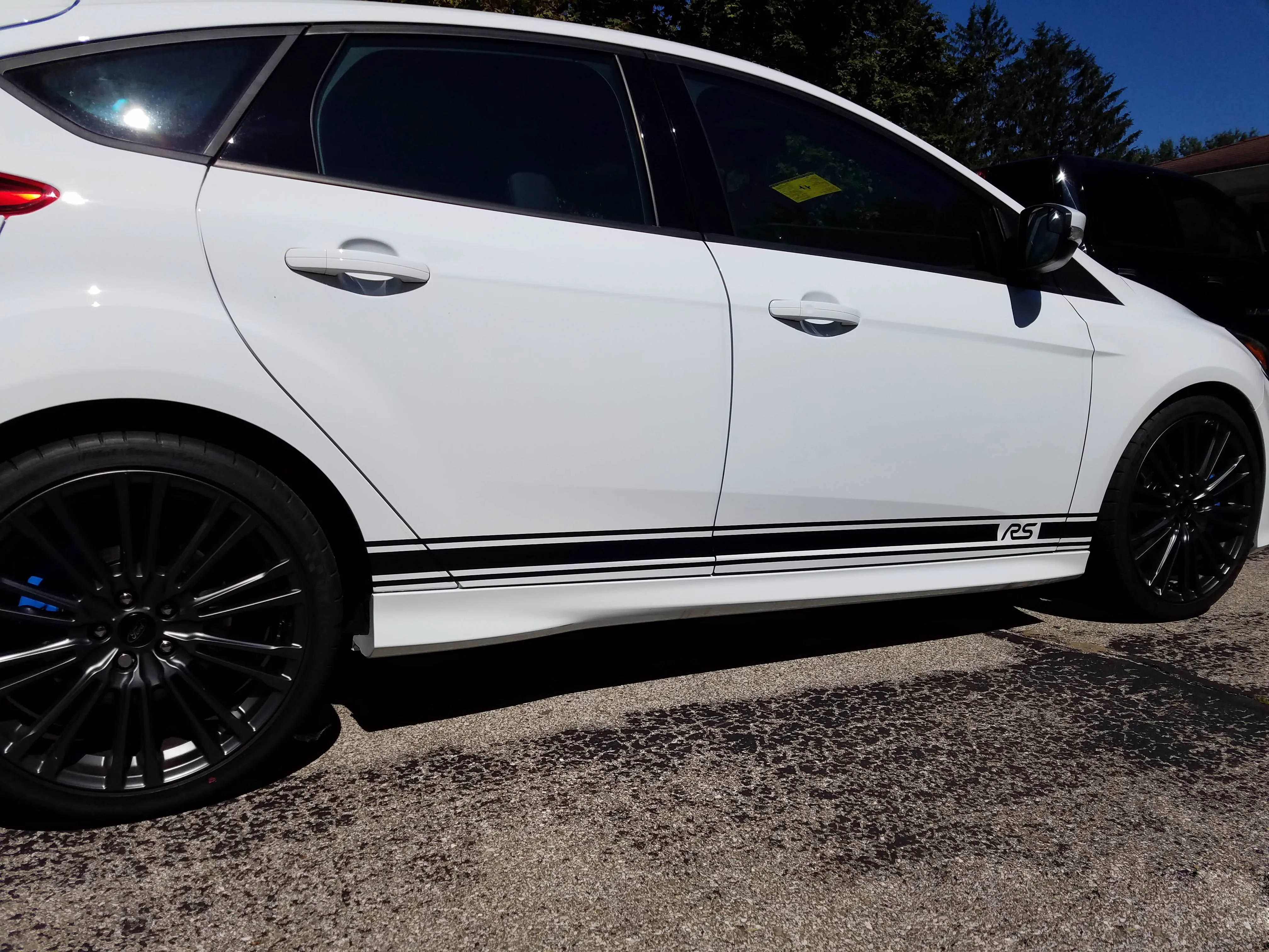 Car Stickers Car Waist Line Stickers For Ford Focus RS / ST 2015-2018 Rocker Stripes Decal Kit Car Accessory