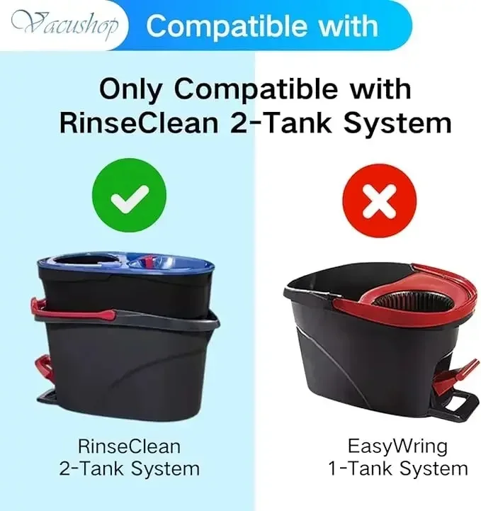 3/4/8 Packungen Spin-Mop-Ersatzmopps für O-Cedar und Vileda 2-Tank-Mikrofaser-Spin-Mop Bodenreinigung 2-Tank-System Zubehörteile – Detail 4