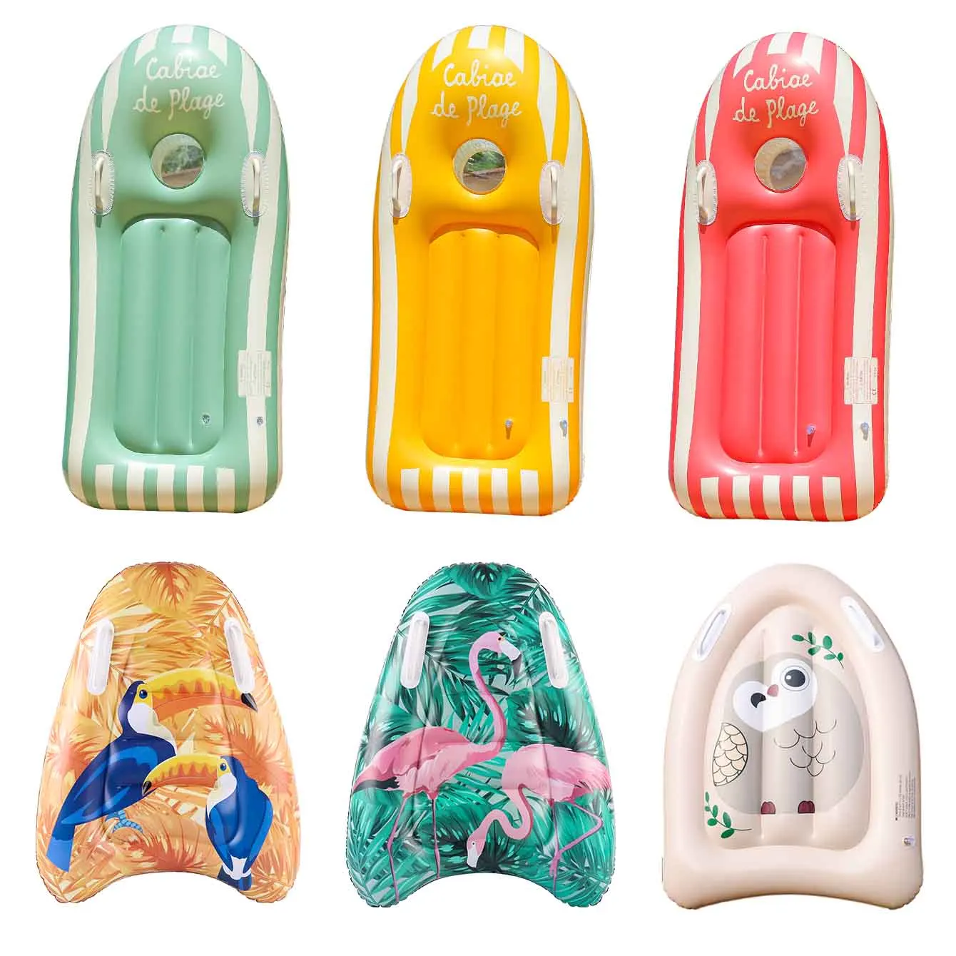 

Inflatable Surf Body Board with Handles, Inflatable Surfboard for Beach Lightweight Swim Floating Surfboard Learning Surfing