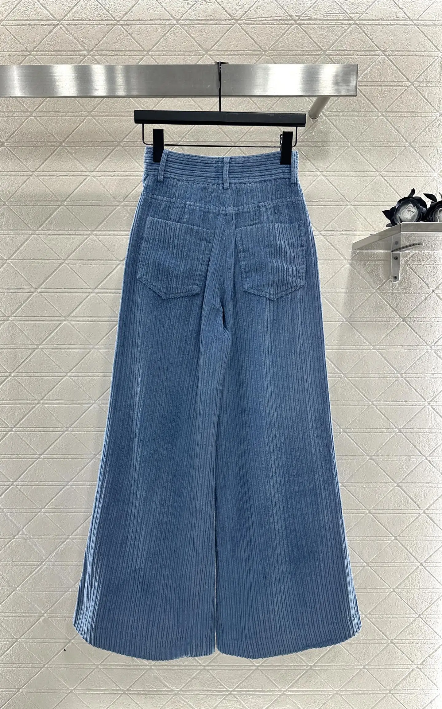 

Women's new product launched high waisted corduroy wide leg pants, versatile pants for all seasons