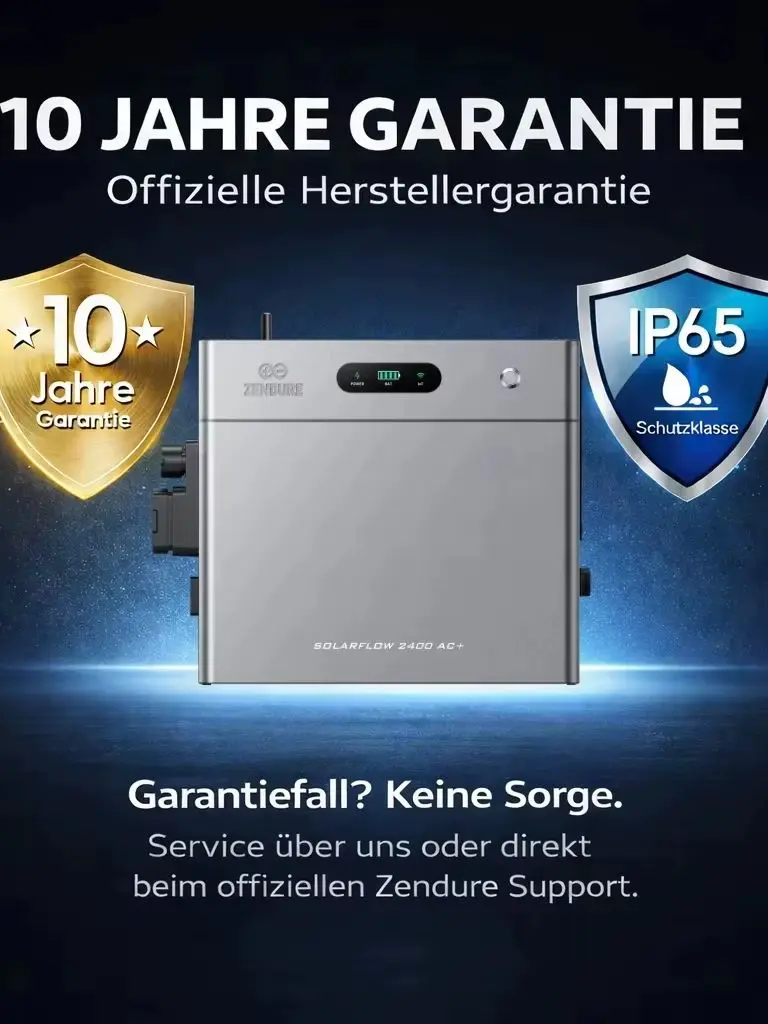 Zendure SolarFlow 2400 AC+, AC-gekoppeltes Speicher für Balkonkraftwerk 2,4kWh