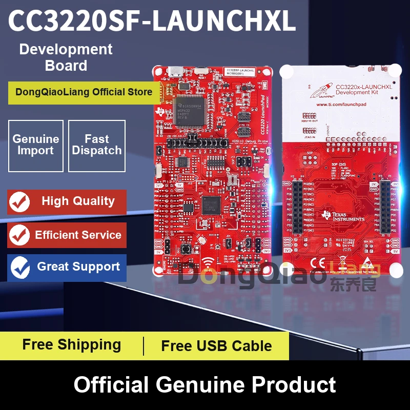 In stock: CC3220SF-LAUNCHXL Wi-Fi CC3220SF Wireless Microcontroller LaunchPad