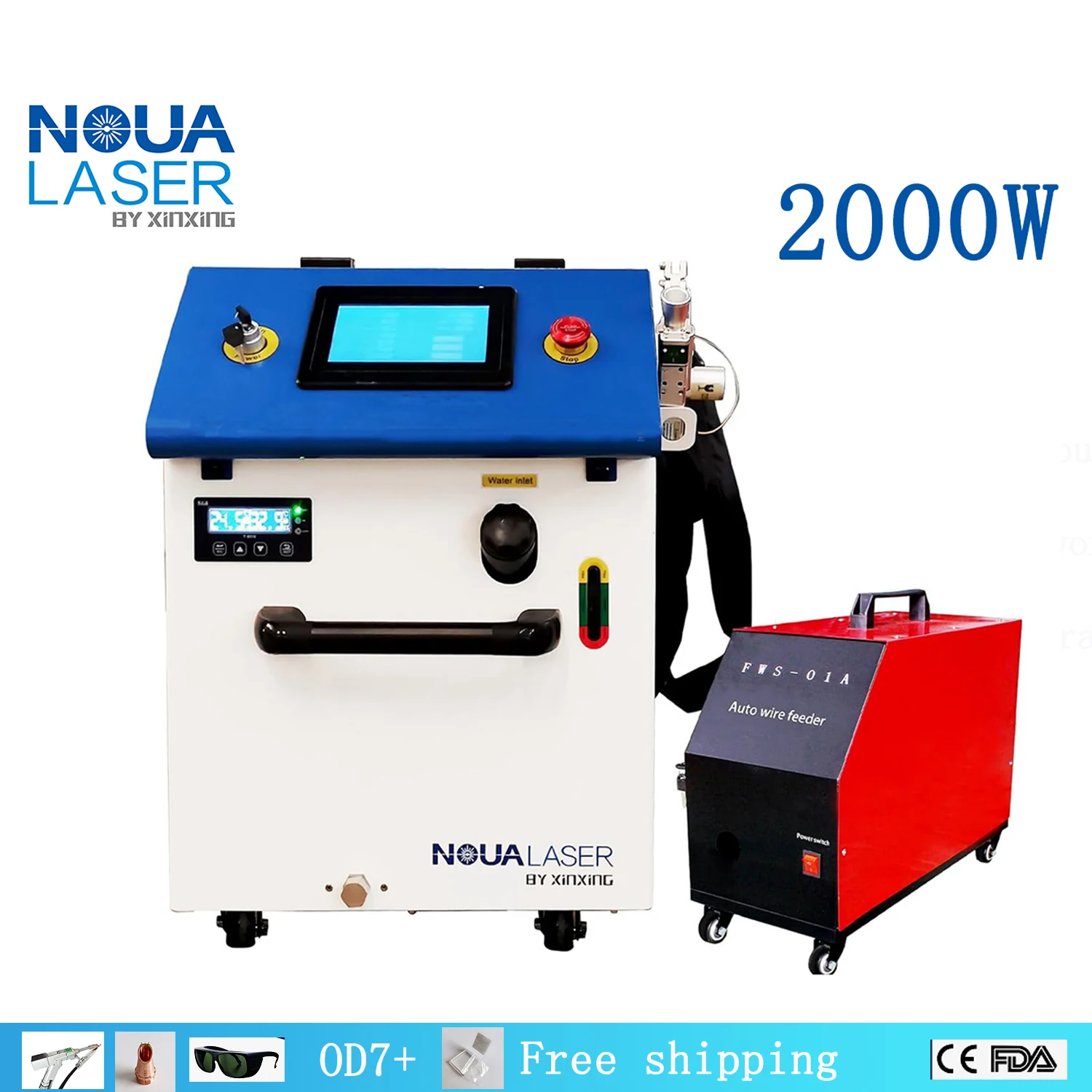 4 IN1 2000W RAYCUS Fiber Laser Welding Machine Laser Welder Cutter Cleaner