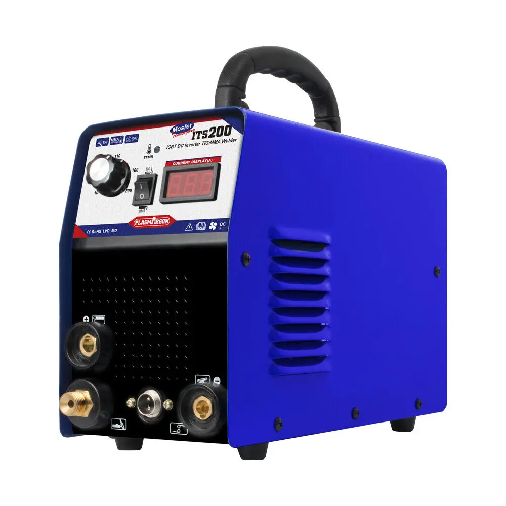 TIG ARC Welder 200A Stainless Steel Argon Inverter TIG&MMA Stick Welding Machine Stick 220V or 110/220V+/-15%