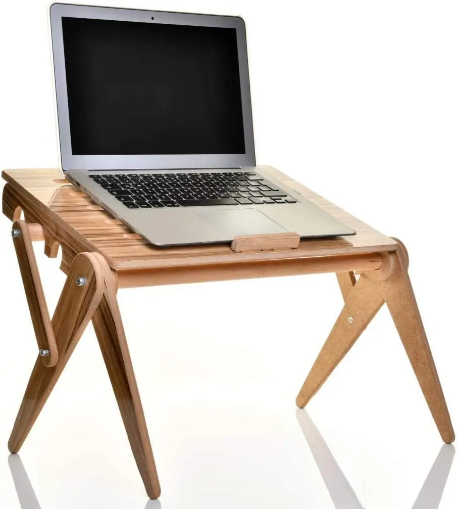 Foldable Notebook Wooden Stand Portable Notebook Support Multipurpose Stand Adjustable Riser Notebook and Tablet Accessories