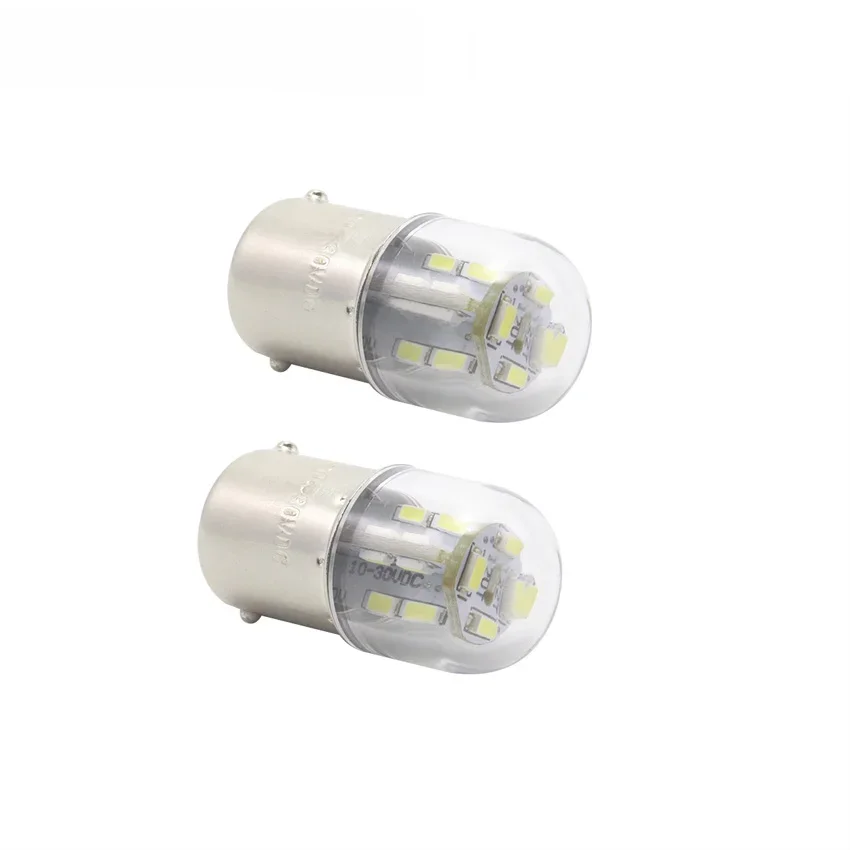 2szt Motocyklowe światła LED 1156 BA15S G18 R5w R10W 6V 12v 24V Automatyczne żarówki Wskaźnik wyposażenia 2W Chips Lampa sygnalizacyjna — zdjęcie 2