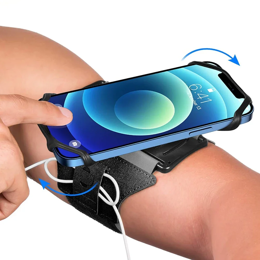 Uchwyt na telefon na nadgarstek Mobile Removable 360° ° Obrotowa torba na nadgarstek do telefonu do biegania Nawigacja na wynos Torba na ramię do kolarstwa fitness — zdjęcie produktu 7