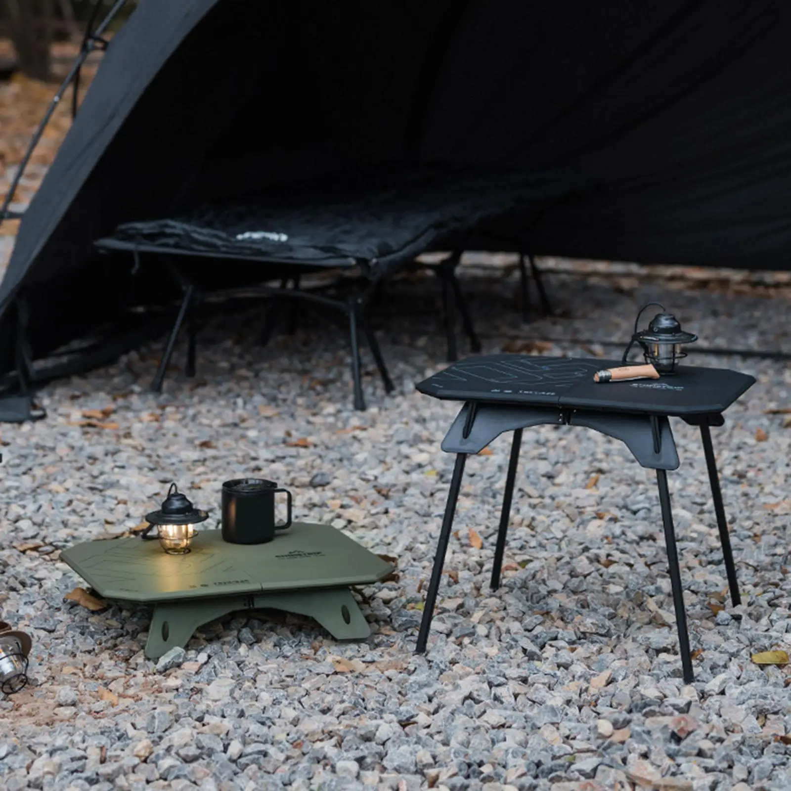 Dual Purpose Table ShineTrip 05 Series Ultralight Outdoor Camping Portable Table Folding Abs Desktop and Aluminum Stand #3