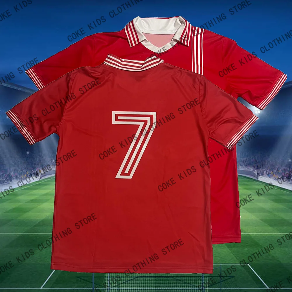 New Arrival 80/81 Hapoel Tel Aviv Home Kit Retro Football Jersey Adults Kids Summer Sportswear Soccer Training Child Clothing