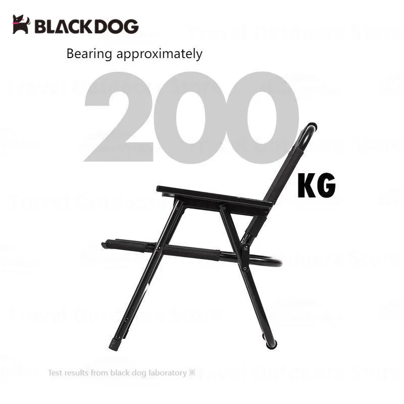 Naturehike BLACKDOG Outdoor Folding Chair 200KG Bearing Portable 600D Oxford Cloth  Coffee Chair Camping Picnic Fishing Stool