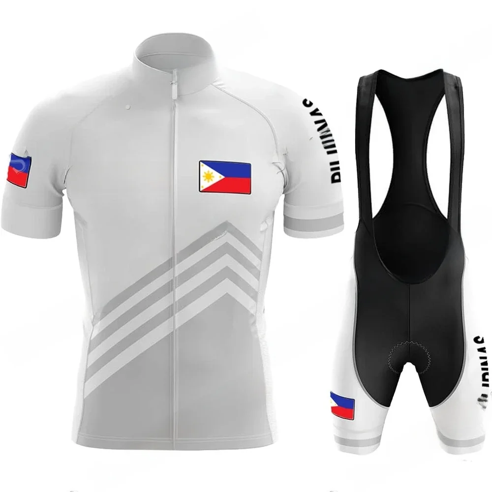 AliExpress NONE Philippines Cycling Jersey 2023 National Team Set Mens Short Sleeve Clothing Road Bike Shirts Bicycle Bib Shorts MTB Suit  Wear