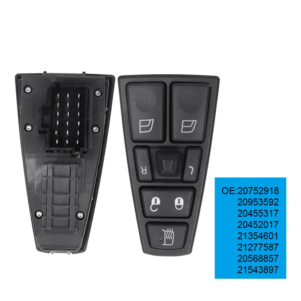 Window Power Switch Control Button Passenger Side For Volvo Truck FH12 FM VNL 20752919 20752918