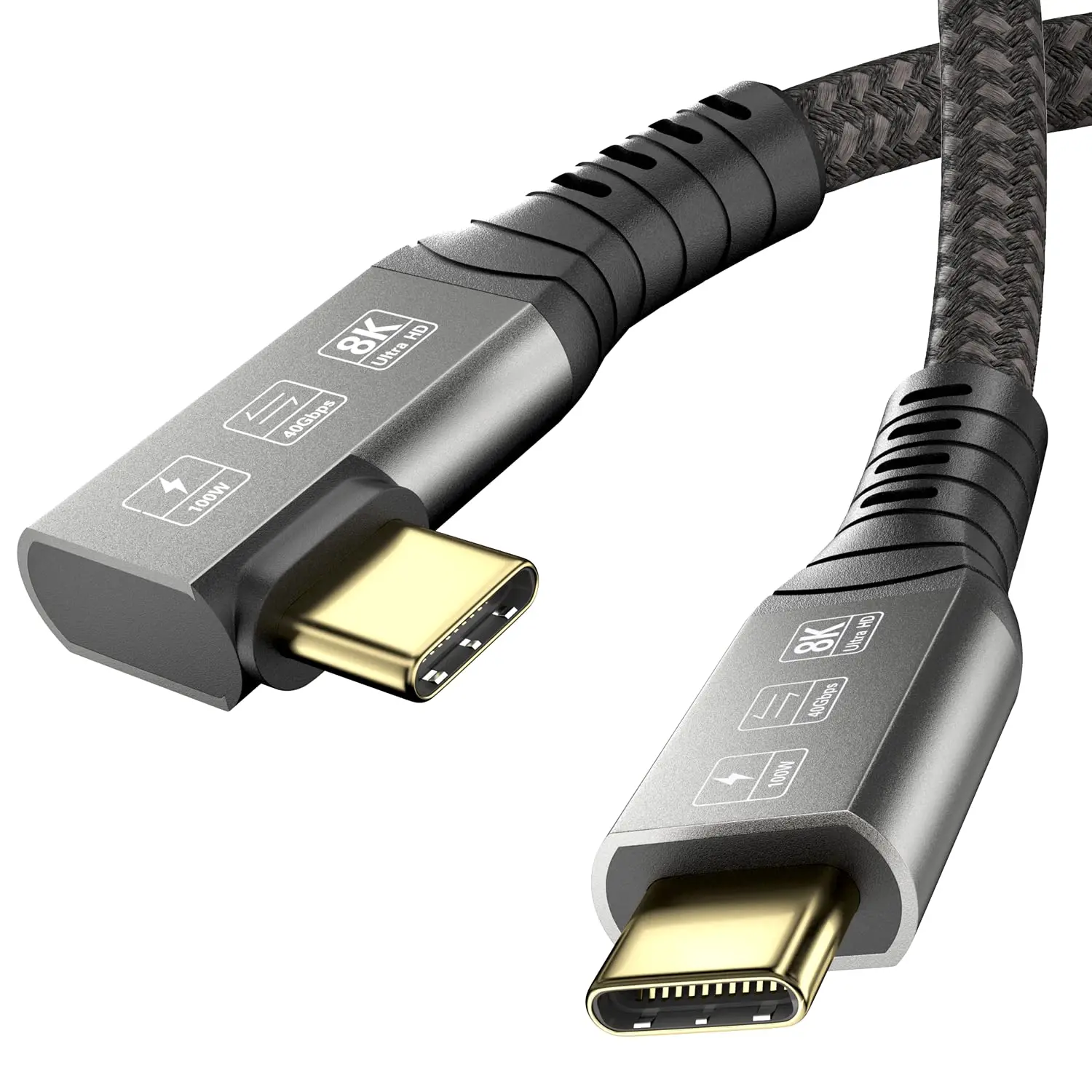 USB4 8K Cable 1.2M Thunderbolt 4 Compatible USB 4 Type-c Extension Cable  Charging 40Gbps Data Compatible with External SSD eGPU