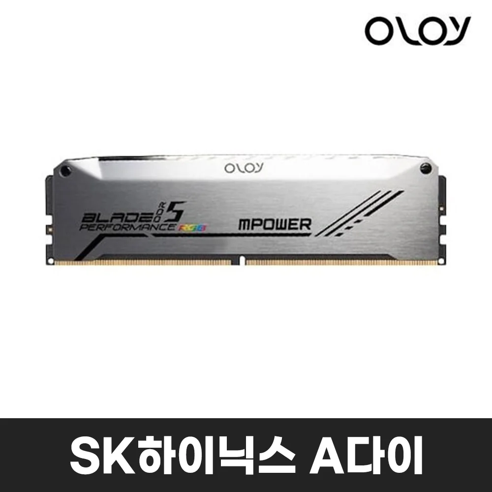 OLOy DDR5-6000 CL28 BLADE RGB MPOWER SILVER Package OLOY & CO32 GB(16Gx2) Desktop Ram SK Hynix A DY