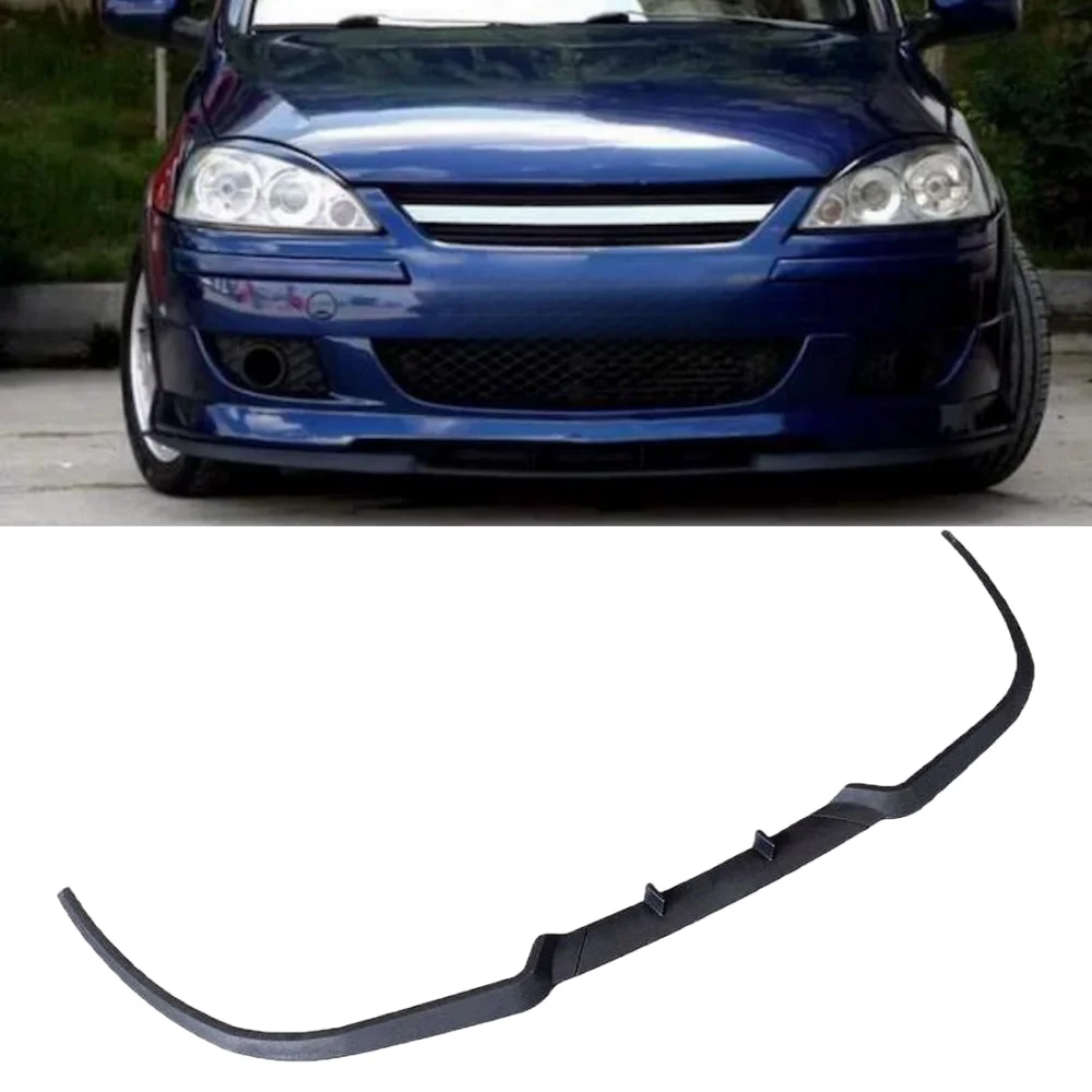 For OPEL CORSA C CUPRA R FRONT SPOILER FRONT BUMPER LIP Spoiler lip Universal 3PCs body kit look accessory tuning