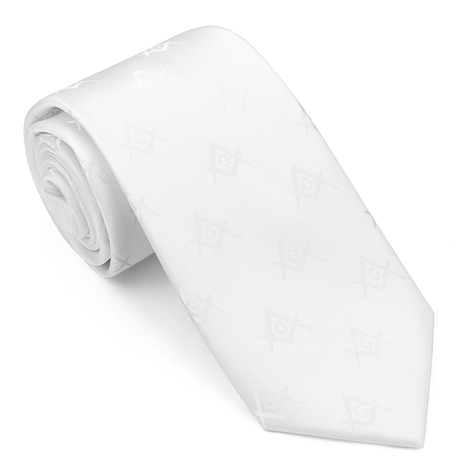 Freimaurer-Krawatte für Herren, Quadrat & Kompass G-Symbol, Jacquard-Krawatte, 3 Farben, für Freimaurerloge, Hochzeit, formelle Anlässe, Business, HAWSON – Detail 7