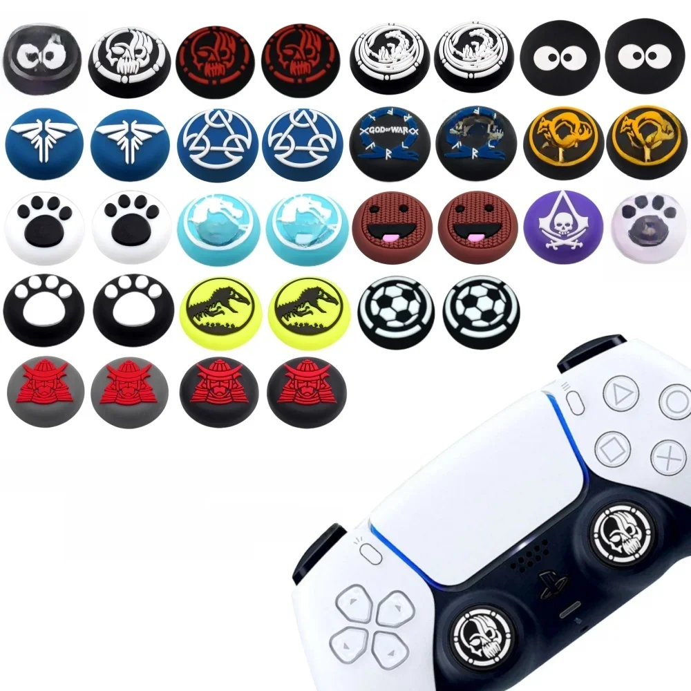 Couvercle de capuchon de poignée de pouce 3D pour Playstation 5 PS5/PS5 Slim/PS4 Xbox série X/S ONES 360, capuchons de poignée de manette en Silicone pour contrôleur