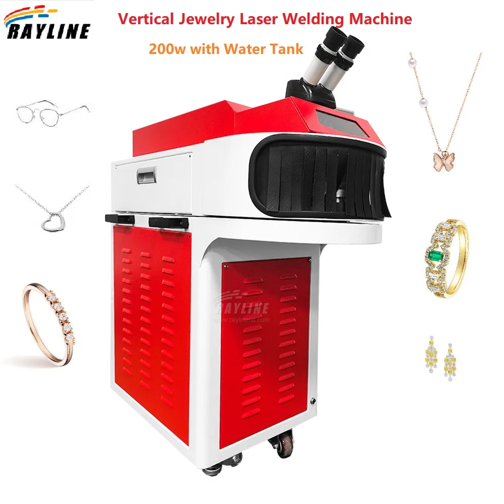 Jewelry Laser Welding Machine Vertical YAG Spot Laser Welder with  High definition CCD Camera Touch Control System Metal Welding