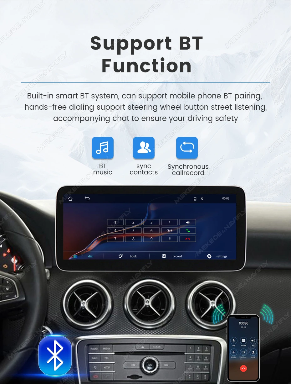 Für Mercedes-Benz A-Klasse W176 GLA X156 CLA C117 G-Klasse W461 W463 NTG 4.5/5.0 Auto-Radio Multimedia Carplay Auto-Multimedia GPS – Detail 19