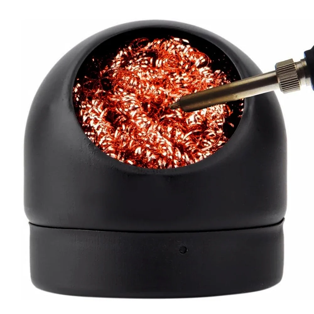 Nettoyeur de pointe de fer à souder, boule de nettoyage à dessouder, filtre à mailles, support de fil métallique, boule en acier, dissolvant d'étain