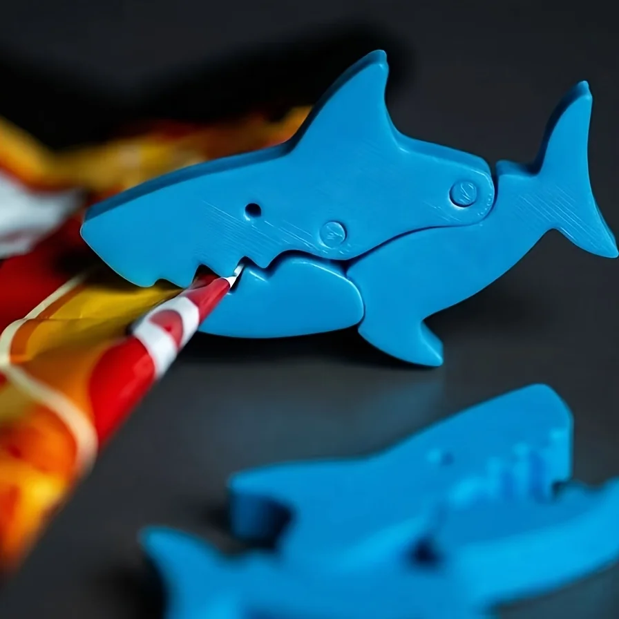 Cute Shark-Shaped Sealing Clips, Creative White Plastic Snack Sealing Clips, Reusable Food Preservation Clips, Kitchen Gadgets for Storing Potato Chips, Cereals, and Snacks