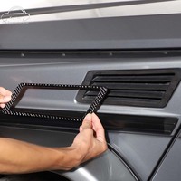 For Mercedes-Benz G-Class W463 2007-18 Soft Carbon Fiber Fender Side Air Outlet Decorative Sticker Car Modification Accessories