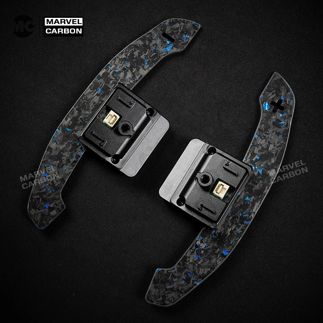 

Переключатель переключения передач из углеродного волокна Forge для BMW 5 серии G60 G61 i5 X3 G45 и G48 2025 Функция магнитного притяжения