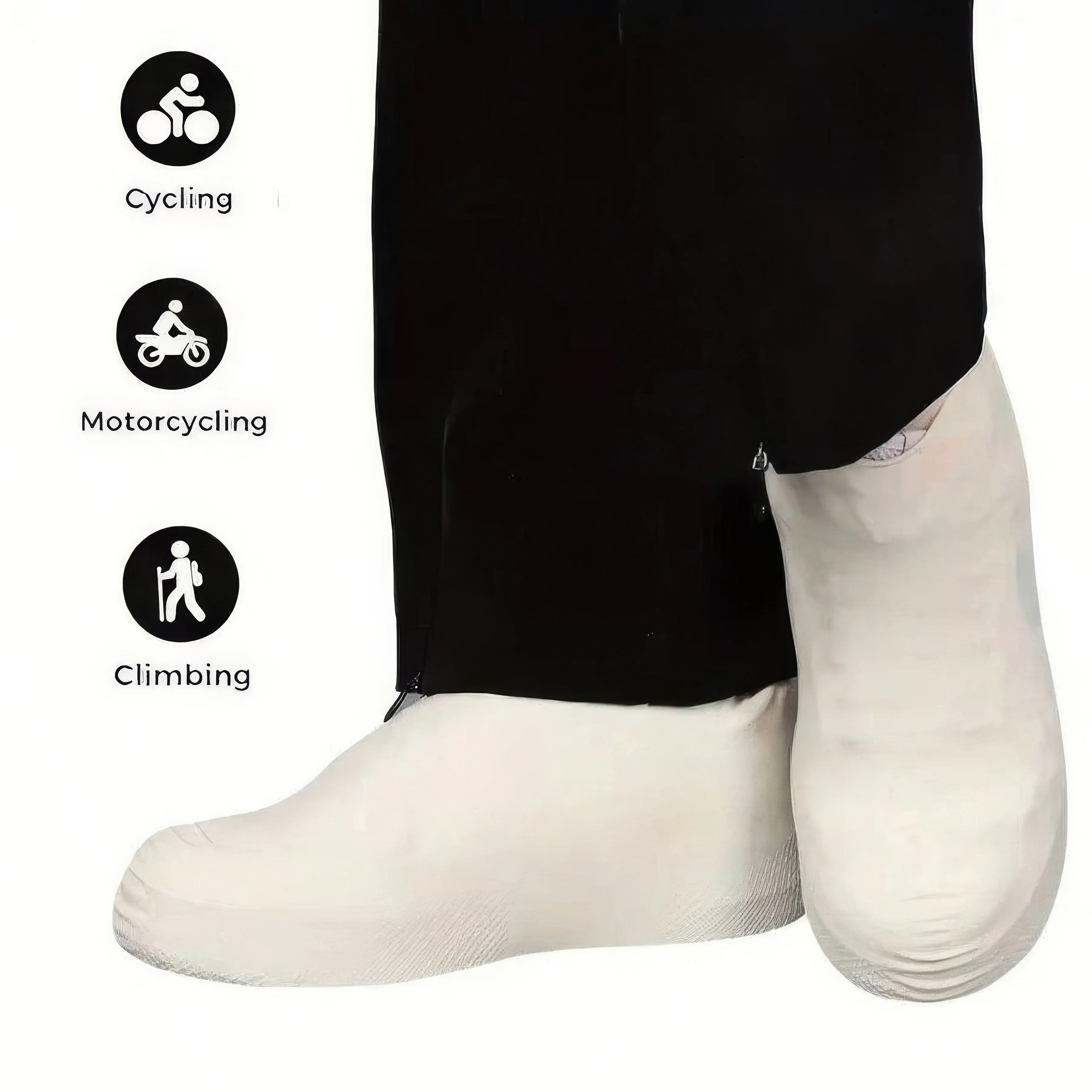 

Latex Rain Boots Overshoes | Waterproof Shoe Covers Pair | Easy to Use & Durable | Quick On/Off