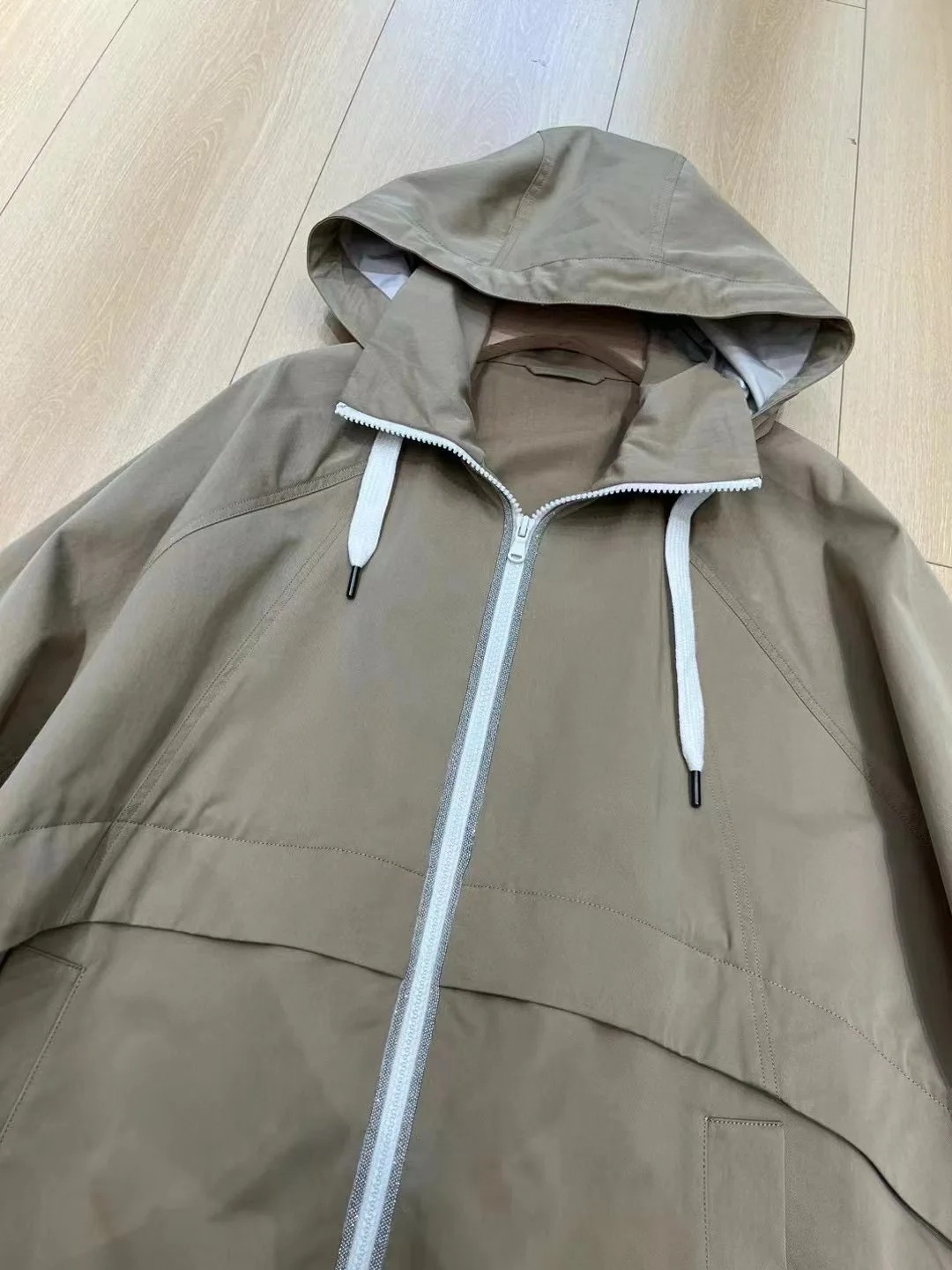 Autumn casual women's cotton hooded jacket windbreaker