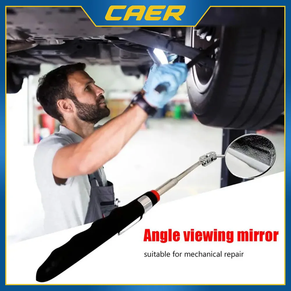 Car Mechanical Repair Tools Adjustable Angle View Pen Automotive Telescopic Detection Lens Mirrors Magnet Attractor