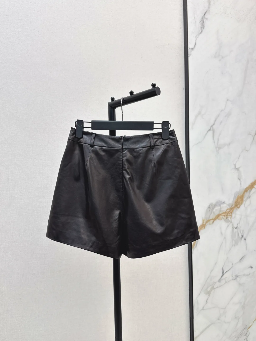 

High Quality Spring Autumn Women's Casual Fashion Solid 100%Lambskin Slim Sexy Mini Skirt Leather Shorts Skirt JQ012