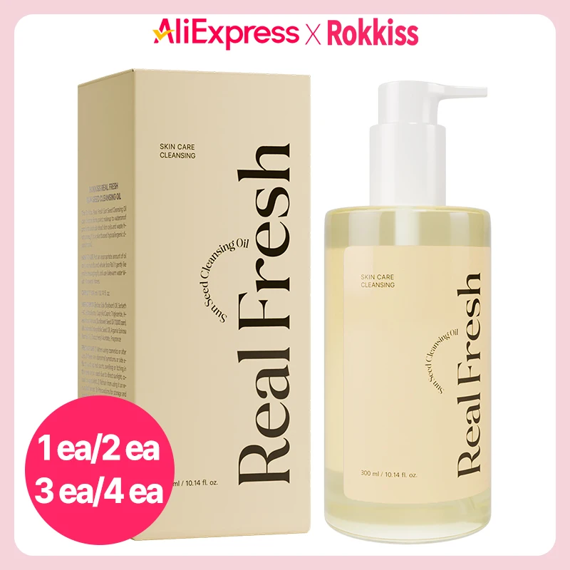 Rokkiss Real Fresh Sun Seed Cleansing Oil, 300ml