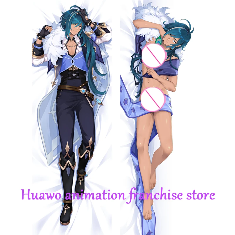 Anime Dakimakura Pillow Kaeya Alberich 2-Side Print Pillowcase Hugging Body Cushion Cover Otaku Waifuristmas Decoration 2023