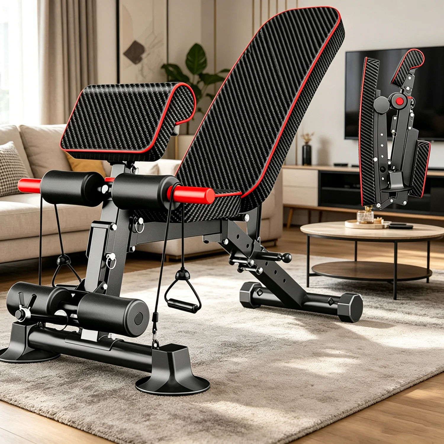 Banc de musculation réglable, banc à haltères, capacité de charge 350 kg, pour sit-ups, exercices du corps entier, entraînements à domicile, banc de musculation