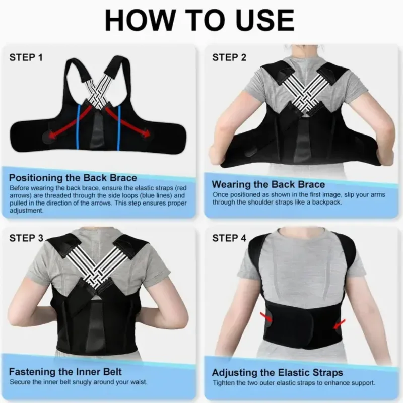 Adjustable Posture Corrector for Daily Use