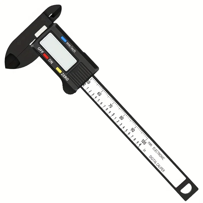 100Mm electronic digital caliper, carbon fiber dial, vernier caliper, micrometer, measuring tool, digital ruler
