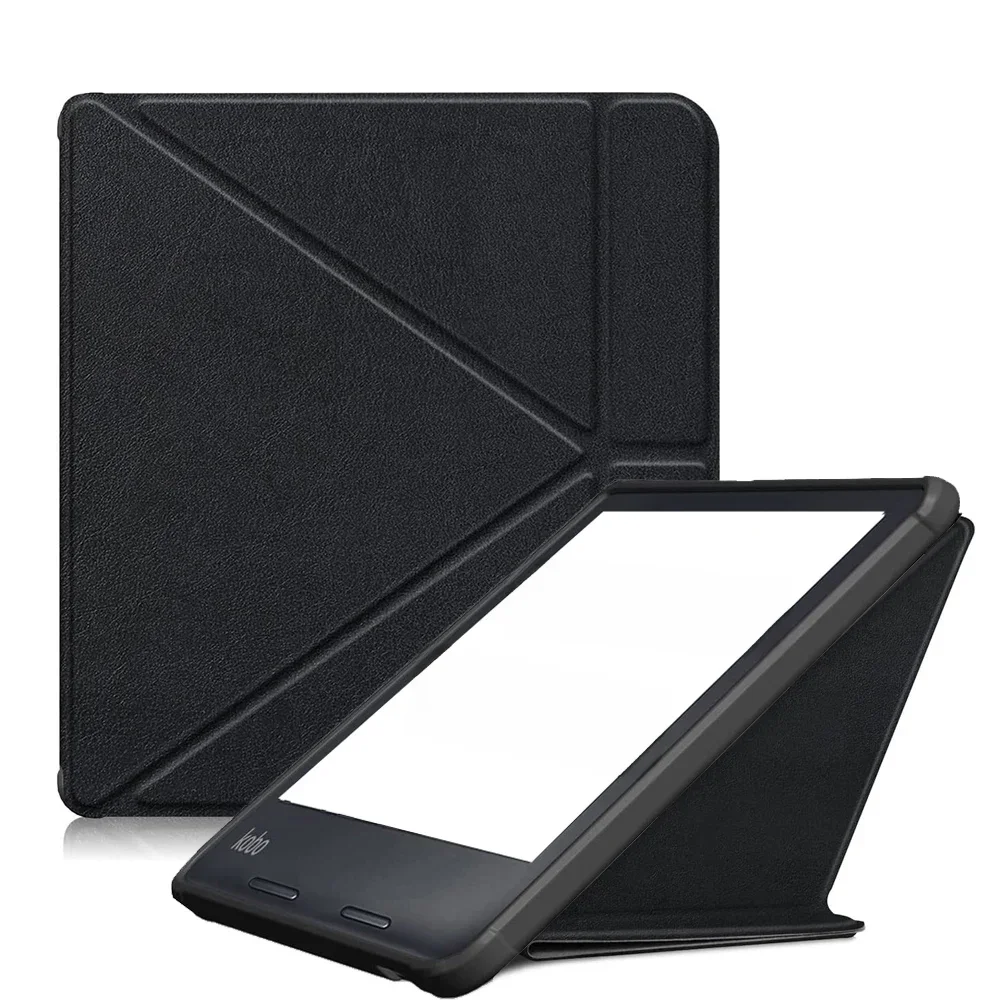 Capa de couro para Kobo Libra 2 (2021 lançada, modelo N418) Capa de origami capa inteligente para