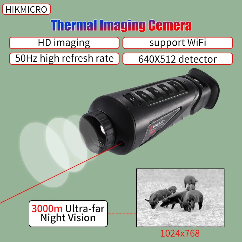 

HikMicro OQ35 Thermal Imager Handheld Monocular with Ultra-far Ranging Outdoor Observation Thermal Imaging Camera for Hunting