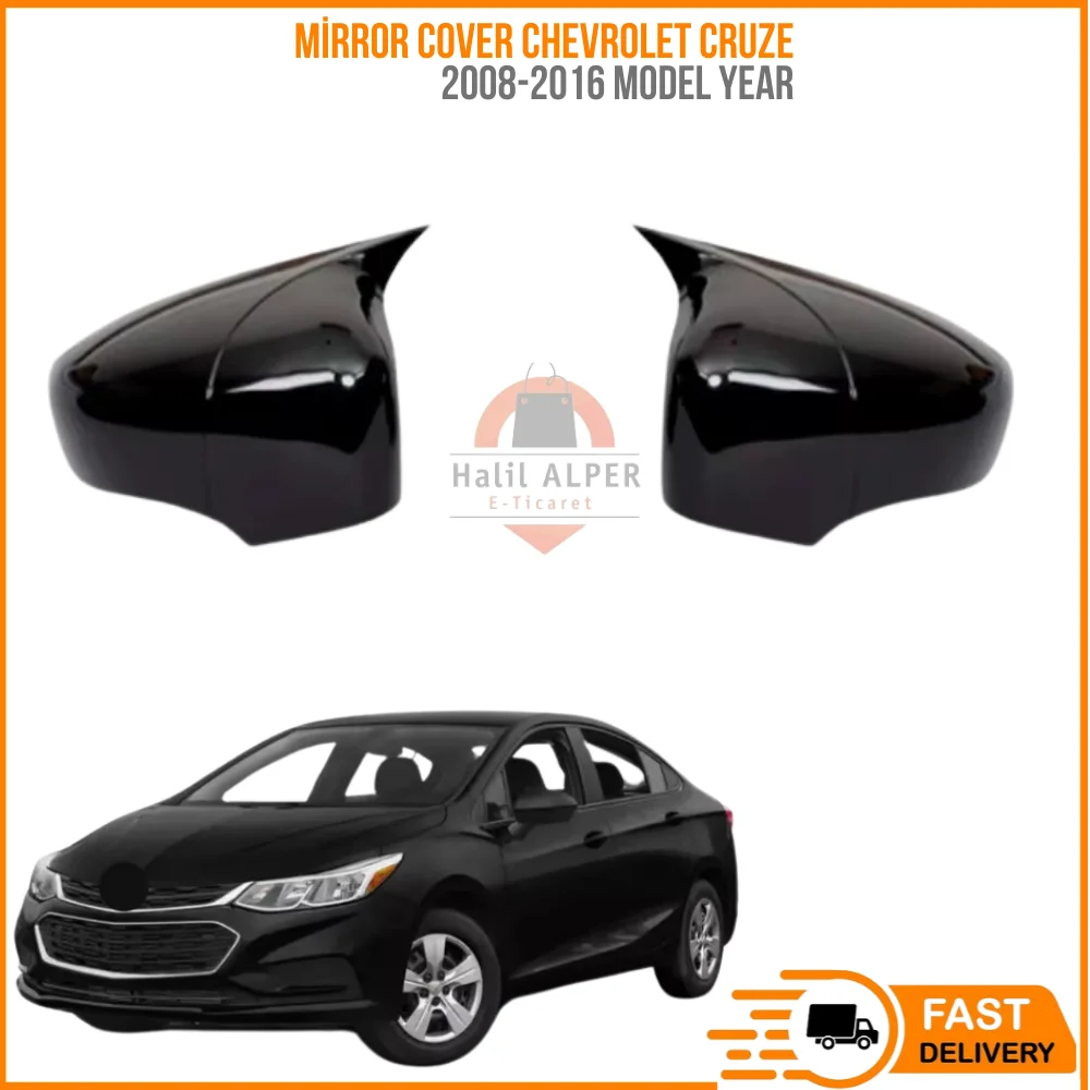 For Mirror cover Chevrolet Cruze piano black between 2008-2016. A quality. Tuning design car accessory price