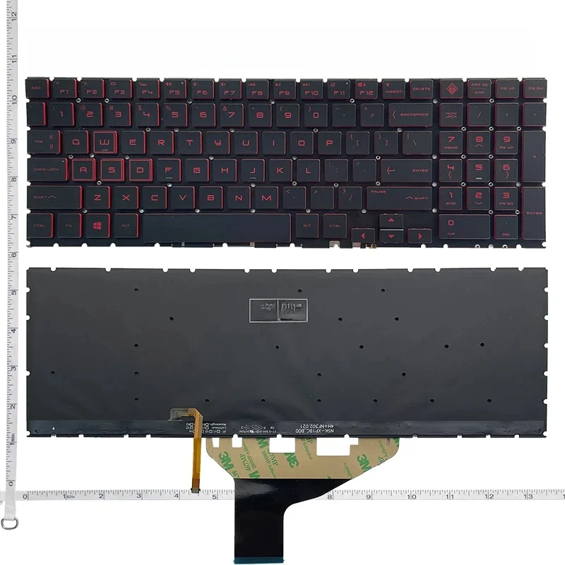 Podświetlana klawiatura laptopa US/RU/SP RGB do HP OMEN 15-DC 15T-DC 15-DH TPN-Q211 C143 — zdjęcie produktu 7