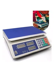 SKYTUR Balança Eletrônica Digital Comercial 40kg Precisão de Frutas Vegetais Carne Alimentos - ENVIO RÁPIDO PARA TODO BRASIL