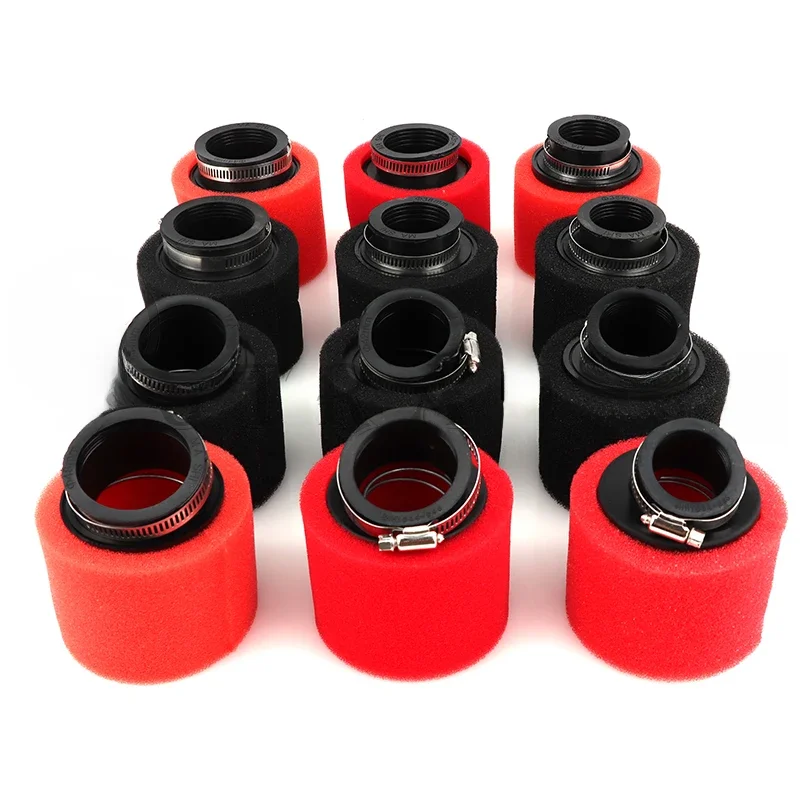 AliExpress Black and Red Foam Air Filter 35mm 38mm 42mm 45mm 48mm 50mm 60mm Sponge Cleaner Moped Scooter Dirt Pit Bike Motorcycle