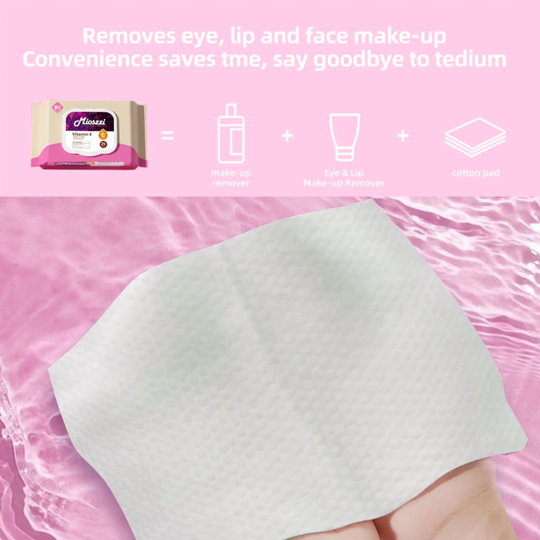 مناديل مزيل مكياج الخيار - مناشف وجه لطيفة ومنعشة وتنظيف عميق - مرطبة وصديقة للسفر #3