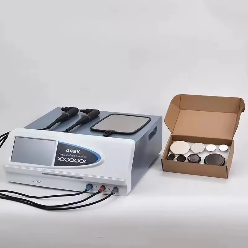 

Tecar Therapy Machine RET CET RF Deep Heat Body Slimming 448KHz Radio Frequency Physiotherapy Beauty Device Dual Handles Terapia