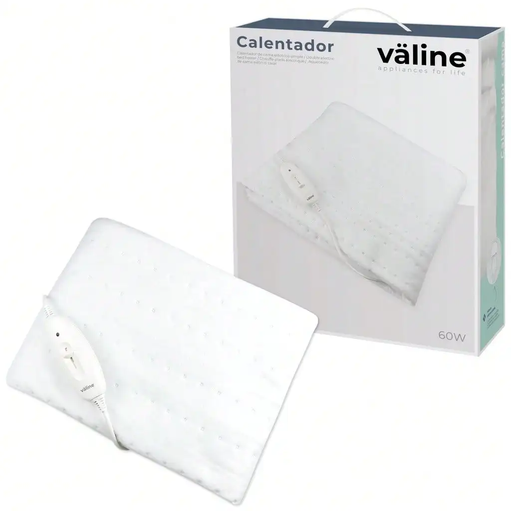 Manta de cama eléctrico sencillo 150x80cm 60W Blanco