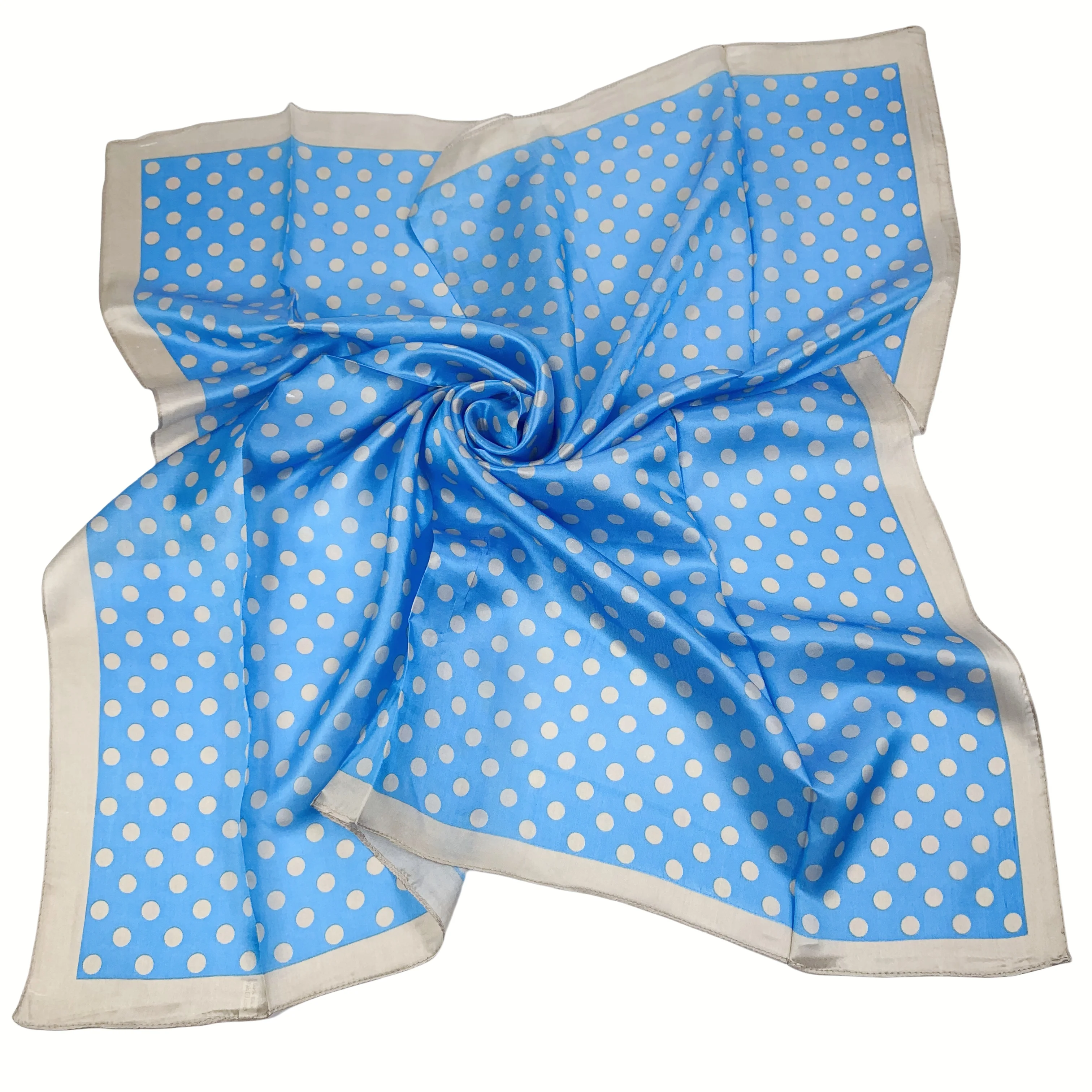 wholesale 100% pure silk scarves scarf mulberry silk design scarf patchwork dot printing