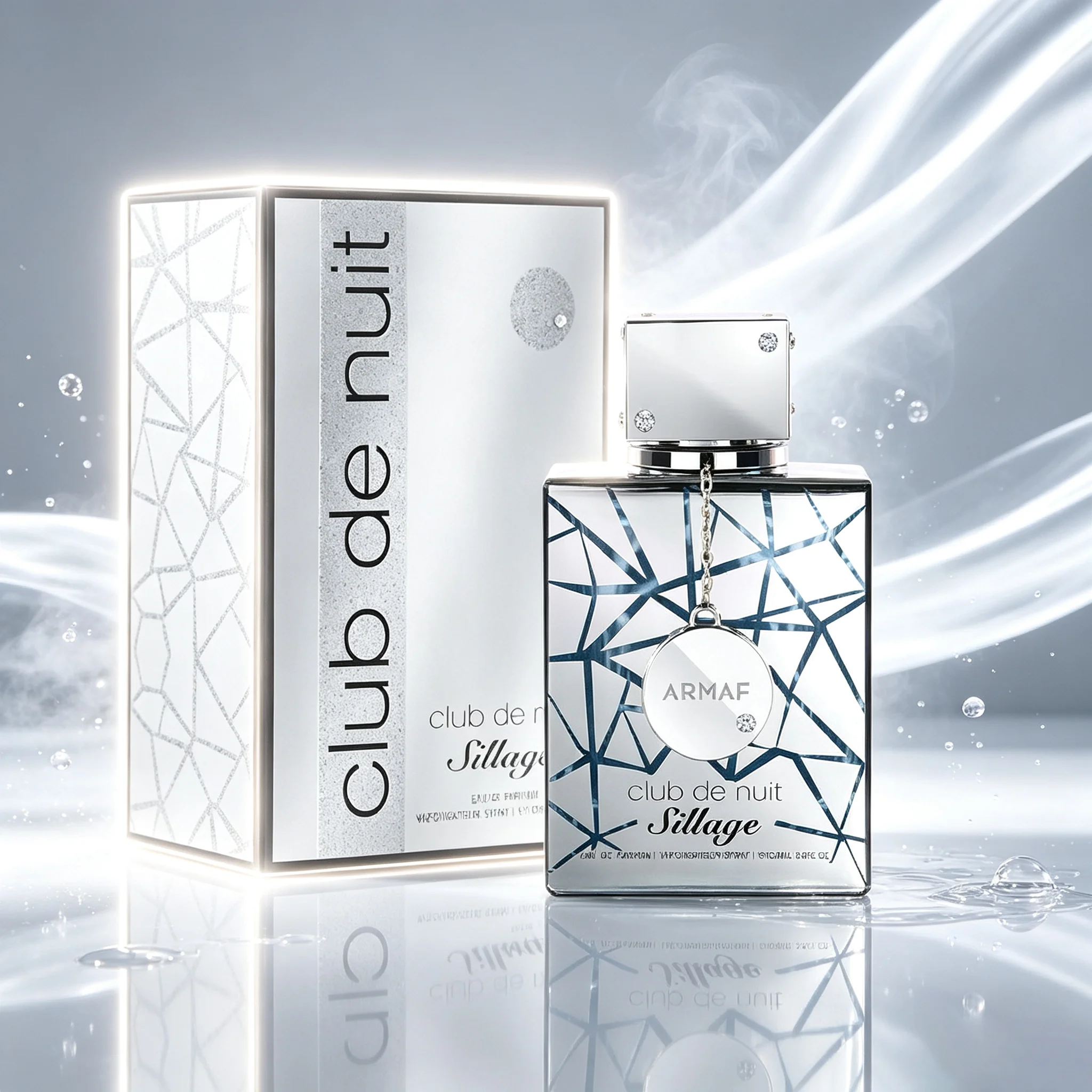 Men's Perfume 100ml—Elegant and Sophisticated, Suitable for Day and Night; Square Bottle with Mirrored Crackle Finish; Artistic Gift Box with Silver-White Glitter; Perfect for Dates and Parties; High-End Gift for Men - view 5