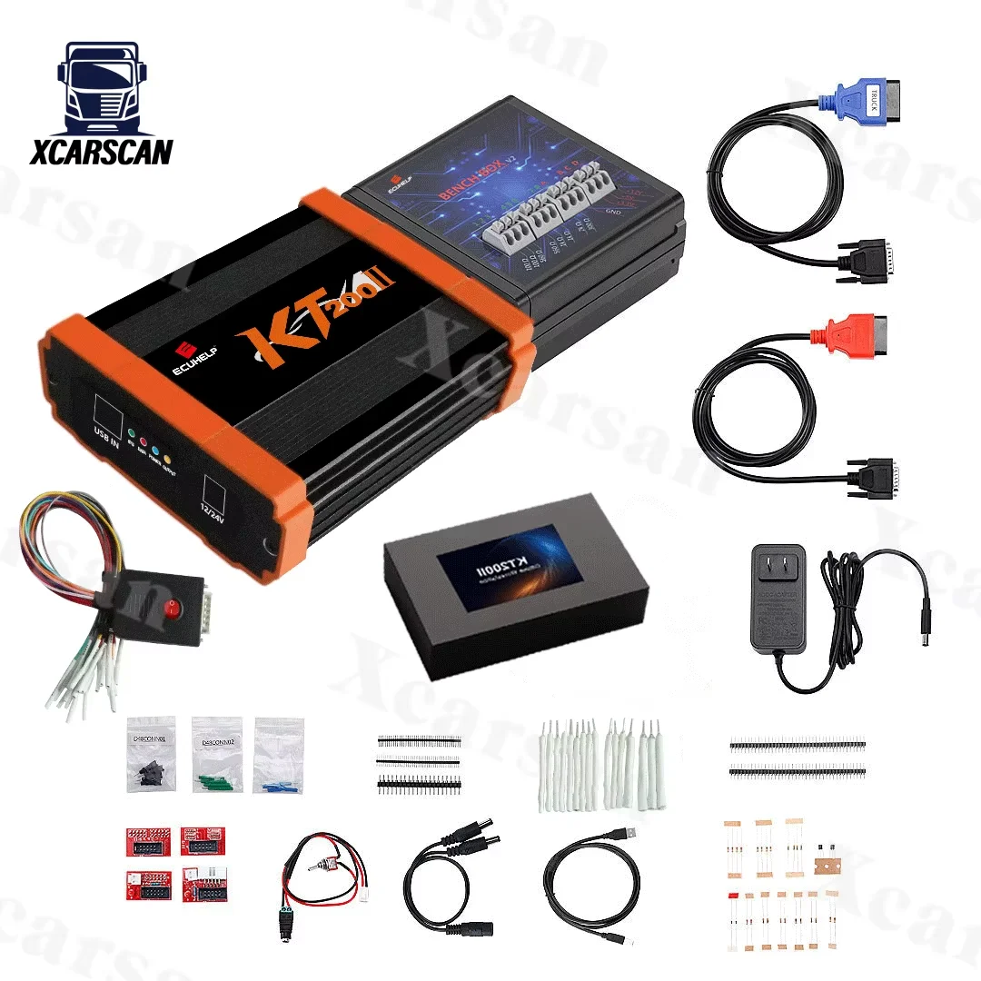 KT200 II ECU Programmer New Gen2 HTPROG Support ECU Maintenance Chip Tuning DTC OBD/BOOT/BDM/JTAG Offline Workstation